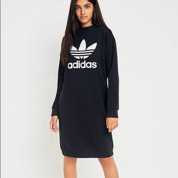 adidas hoodie dress black